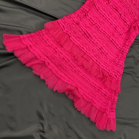 Sho Womens Sheath Dress Maxwell Lace V-neck Solid - Picture 2 of 3